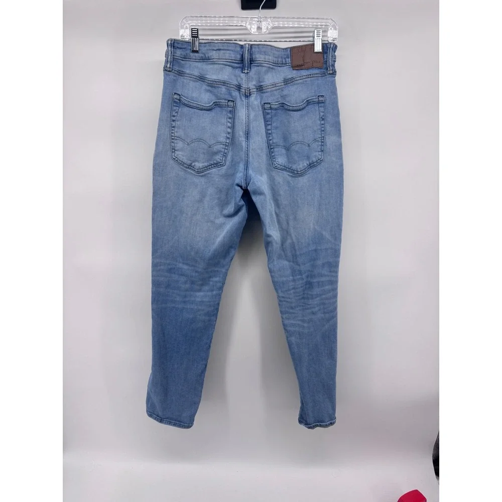 American Eagle Mens‎ Airflex+ Slim Fit Light Wash Denim Jeans - 33x32